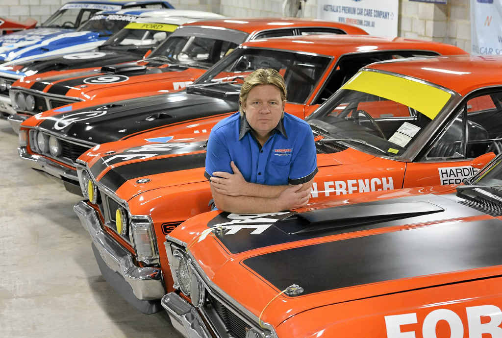 FALCON CENTRAL: Dan Bowden, with his Ford Falcon collection, mulls over the future without the iconic model. FALCON CENTRAL: Dan Bowden, with his Ford Falcon collection, mulls over the future without the iconic model.